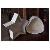 Wooden Star & Heart Accent Decor