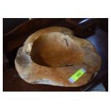 Carved Wood Burl Bowl