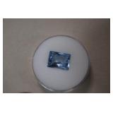 13.85cwt Rectangle Sky Blue Topaz  in Jar  NOTE**