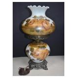Vtg. Hand Painted Gone With The Wind Parlor Lamp