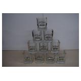 Set of 10 Jack Daniels Whiskey Glasses