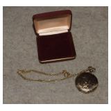 Elgin Pocket Watch** w/ Chain - Works When Wound