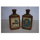 Saturday Evening Post Jim Beam Decanter Pair