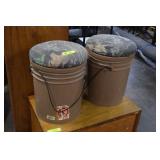 Two Dove Hunting Buckets w/Swivel Top Seats