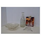Vintage Lot Misc Clear Glass Home Decor Items