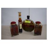 3 Kitchen Oil Displays w/ 1 Balsamic Dipping Oil
