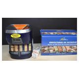 Electric Coin Sorter and Box Of Coin Rolls, Works