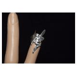 Sterling Fairy Ear Cuff    Marked S