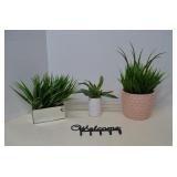 MISC Lot Home Decor Faux Plants MORE