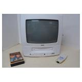 Vintage RCA VHS Combo TV w/Remote & John Wayne  -