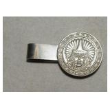 Alpaca Silver Money clip w/ Mask Design   Mexico