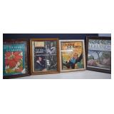 Vintage Framed Magazines, Whole Magazine Not Just