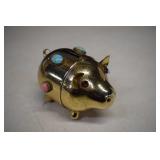 Napier Musical Turquoise Gemstones Piggy Bank