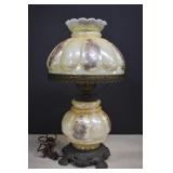 Vintage Iridescent Victorian Style Parlor Lamp