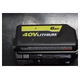 Ryobi Lithium Ion 40 Amp Battery. Refundable if