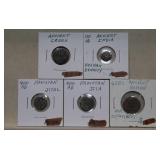 Five Ancient Coins