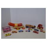 Lot Vintage Wood Cars & Collectible Die Cast Cars