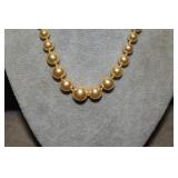 RLL Hand Knotted Pearl Necklace & Matching