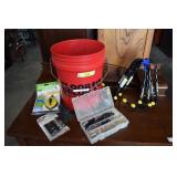 5 Gal. Bucket w/ Various Tools & Holders