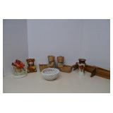 Vintage MISC Lot Decor Accordian Rack MORE