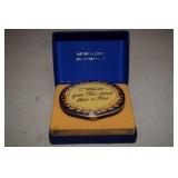 Vintage Solid Estee Lauder Perfume Compact In Box