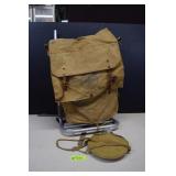 Vintage Boy Scout Backpack & Canteen