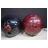 2- Sparkly Bowling Balls, One Bag (They Make Good