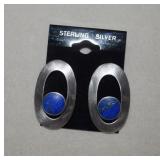 Sterling Lapis Earrings