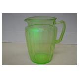 Vintage Anchor Hocking Uranium Large Glass Pitcher