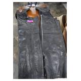 Black Leather Chaps Size XXL. Excellent Condition