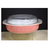 Vintage Pyrex Flamingo Pink Casserole Dish w/ Lid