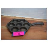 Vintage Aebleskiver Cast Iron Danish Pancake/Egg