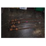 Four 48' Metal Furniture Clamps