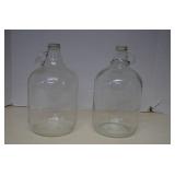 Lot Vintage Clear 1 Gallon Jugs