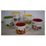 Five Starbuck's 'You Are Here Collection' Mugs