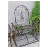 Unique Iron Metal Glider Chair. Western Look