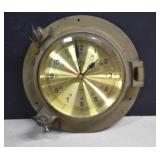 Vtg. Solid Brass 'Ships Time' Nautical Porthole