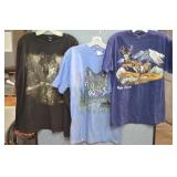 Lot 3 Vintage Wolf & Deer T Shirts