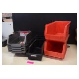 Stacking Plastic Hardware Bins