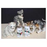 Vintage Cat Figurines,Lefton & More