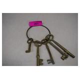 Brass keys on Ring