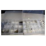 Two Organizer Boxes With Glass & Other Beads
