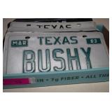 15 Vintage Texas License Plates