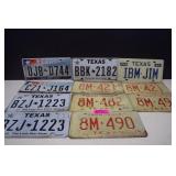 Lot of Texas License Plates