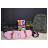 Assorted Purses & Insulated Backpack