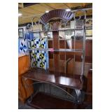 Beautiful Wood & Metal Bakers Rack. Excellent