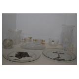 MISC Vintage Lot Crystal Vases & Clear Glass Decor