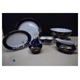 6 Pcs Apulum Romania Calla Lily Serving Dishes: