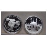1983-S & 1984-S Olympic Silver Dollars w/ COAs