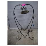 Metal Welcome Plant Stand